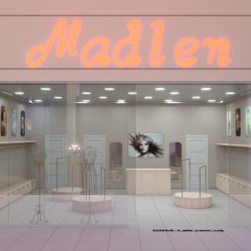 Торговое оборудование для женского магазина одежды “Madlen”